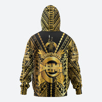 Vanuatu 46th Anniversary Of Independence Zip Hoodie Gold Style LT05 - Polynesian Pride