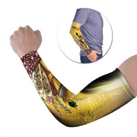 Papua New Guinea Arm Sleeves Independence Day Unique Style LT05 Set of 2 Gold - Polynesian Pride