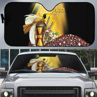 Papua New Guinea Auto Sun Shade Independence Day Unique Style LT05 Gold - Polynesian Pride