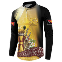 Papua New Guinea Button Sweatshirt 50 Years Of Independence LT05 - Polynesian Pride