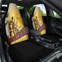 Papua New Guinea Car Seat Cover 50 Years Of Independence LT05 One Size Gold - Polynesian Pride