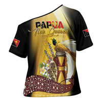 Papua New Guinea Cross Shoulder Shirt Independence Day Unique Style LT05 - Polynesian Pride