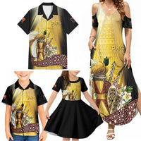 Papua New Guinea Family Matching Summer Maxi Dress and Hawaiian Shirt Independence Day Unique Style LT05 - Polynesian Pride
