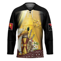 Papua New Guinea Hockey Jersey 50 Years Of Independence LT05 Unisex Gold - Polynesian Pride