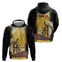 Papua New Guinea Hoodie 50 Years Of Independence LT05 Zip Hoodie Gold - Polynesian Pride