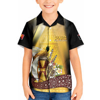 Papua New Guinea Kid Hawaiian Shirt 50 Years Of Independence LT05 Kid Gold - Polynesian Pride