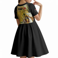 Papua New Guinea Kid Short Sleeve Dress Independence Day Unique Style LT05 - Polynesian Pride