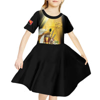 Papua New Guinea Kid Short Sleeve Dress 50 Years Of Independence - Polynesian Pride