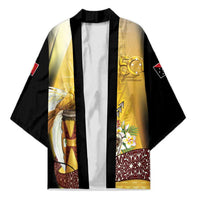 Papua New Guinea Kimono Independence Day Unique Style LT05 Unisex Gold - Polynesian Pride