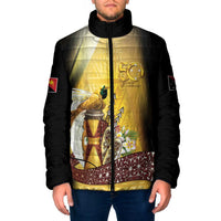 Papua New Guinea Padded Jacket Independence Day Unique Style LT05 Gold - Polynesian Pride