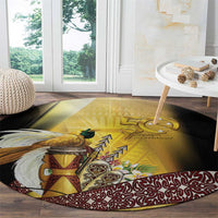 Papua New Guinea Round Carpet Independence Day Unique Style LT05 - Polynesian Pride