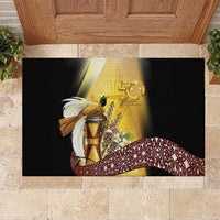 Papua New Guinea Rubber Doormat 50 Years Of Independence LT05 Gold - Polynesian Pride