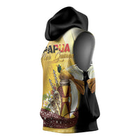 Papua New Guinea Sleeveless Hoodie Independence Day Unique Style LT05 - Polynesian Pride