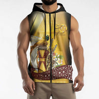 Papua New Guinea Sleeveless Zip Hoodie 50 Years Of Independence LT05 - Polynesian Pride