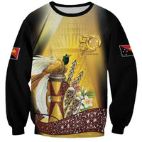 Papua New Guinea Sweatshirt 50 Years Of Independence LT05 Unisex Gold - Polynesian Pride