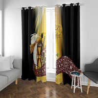 Papua New Guinea Window Curtain 50 Years Of Independence - Polynesian Pride