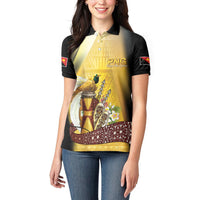Papua New Guinea Women Polo Shirt 50 Years Of Independence LT05 - Polynesian Pride