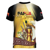 Papua New Guinea Women V-Neck T-Shirt Independence Day Unique Style LT05 - Polynesian Pride