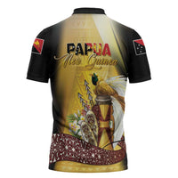Papua New Guinea Zipper Polo Shirt 50 Years Of Independence LT05 - Polynesian Pride