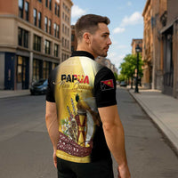 Papua New Guinea Zipper Polo Shirt 50 Years Of Independence LT05 - Polynesian Pride
