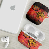 Papua New Guinea AirPods Case Birds Of Paradise With Aboriginal Pattern LT05 - Polynesian Pride