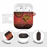 Papua New Guinea AirPods Case Birds Of Paradise With Aboriginal Pattern LT05 - Polynesian Pride