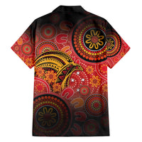 Papua New Guinea Hawaiian Shirt Birds Of Paradise With Aboriginal Pattern LT05 - Polynesian Pride