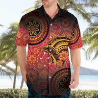 Papua New Guinea Hawaiian Shirt Birds Of Paradise With Aboriginal Pattern LT05 - Polynesian Pride