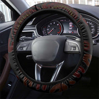 Papua New Guinea Steering Wheel Cover Birds Of Paradise With Aboriginal Pattern LT05 - Polynesian Pride