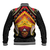 Papua New Guinea Independence Day Baseball Jacket Tribal Mask LT05 - Polynesian Pride