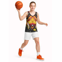 Papua New Guinea Independence Day Basketball Jersey Tribal Mask LT05 - Polynesian Pride