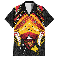 Papua New Guinea Independence Day Hawaiian Shirt Tribal Mask LT05 Red - Polynesian Pride
