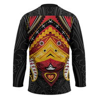Papua New Guinea Independence Day Hockey Jersey Tribal Mask LT05 - Polynesian Pride
