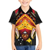 Papua New Guinea Independence Day Kid Hawaiian Shirt Tribal Mask - Polynesian Pride