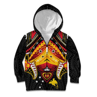 Papua New Guinea Independence Day Kid Hoodie Tribal Mask - Polynesian Pride