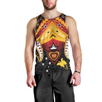 Papua New Guinea Independence Day Men Tank Top Tribal Mask LT05 - Polynesian Pride