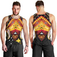 Papua New Guinea Independence Day Men Tank Top Tribal Mask LT05 - Polynesian Pride