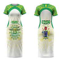 Kuki Independence 2026 Couples Matching Short Sleeve Bodycon Dress and Long Sleeve Button Shirt Cook Islands 15 Finest White Version