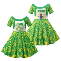 Kuki Independence 2026 Family Matching Long Sleeve Bodycon Dress and Hawaiian Shirt Cook Islands 15 Finest White Version