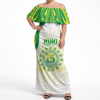 Kuki Independence 2026 Off Shoulder Maxi Dress Cook Islands 15 Finest White Version