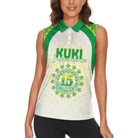 Kuki Independence 2026 Women Sleeveless Polo Shirt Cook Islands 15 Finest White Version