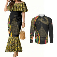 Papua New Guinea Hapi De Bilong Indipendens Couples Matching Mermaid Dress and Long Sleeve Button Shirt Special Style