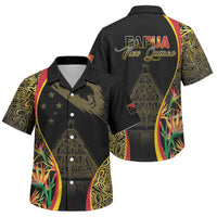Papua New Guinea Hapi De Bilong Indipendens Family Matching Off Shoulder Short Dress and Hawaiian Shirt Special Style