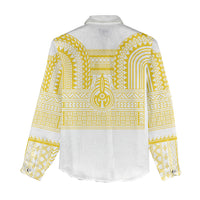 Philippines Filipinos Women Casual Shirt Igorot Tribal Pattern White