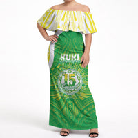 Kuki Independence 2026 Off Shoulder Maxi Dress Cook Islands 15 Finest Green Version