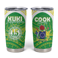 Kuki Independence 2026 Tumbler Cup Cook Islands 15 Finest Green Version