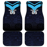 Fiji Kaiviti Rugby Car Mats Fiji Tapa Pattern