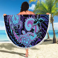 Hawaii Makahiki Turtle Beach Blanket Spiral Polynesian Tattoo LT05 - Polynesian Pride