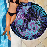 Hawaii Makahiki Turtle Beach Blanket Spiral Polynesian Tattoo LT05 - Polynesian Pride