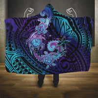 Hawaii Makahiki Turtle Hooded Blanket Spiral Polynesian Tattoo LT05 - Polynesian Pride